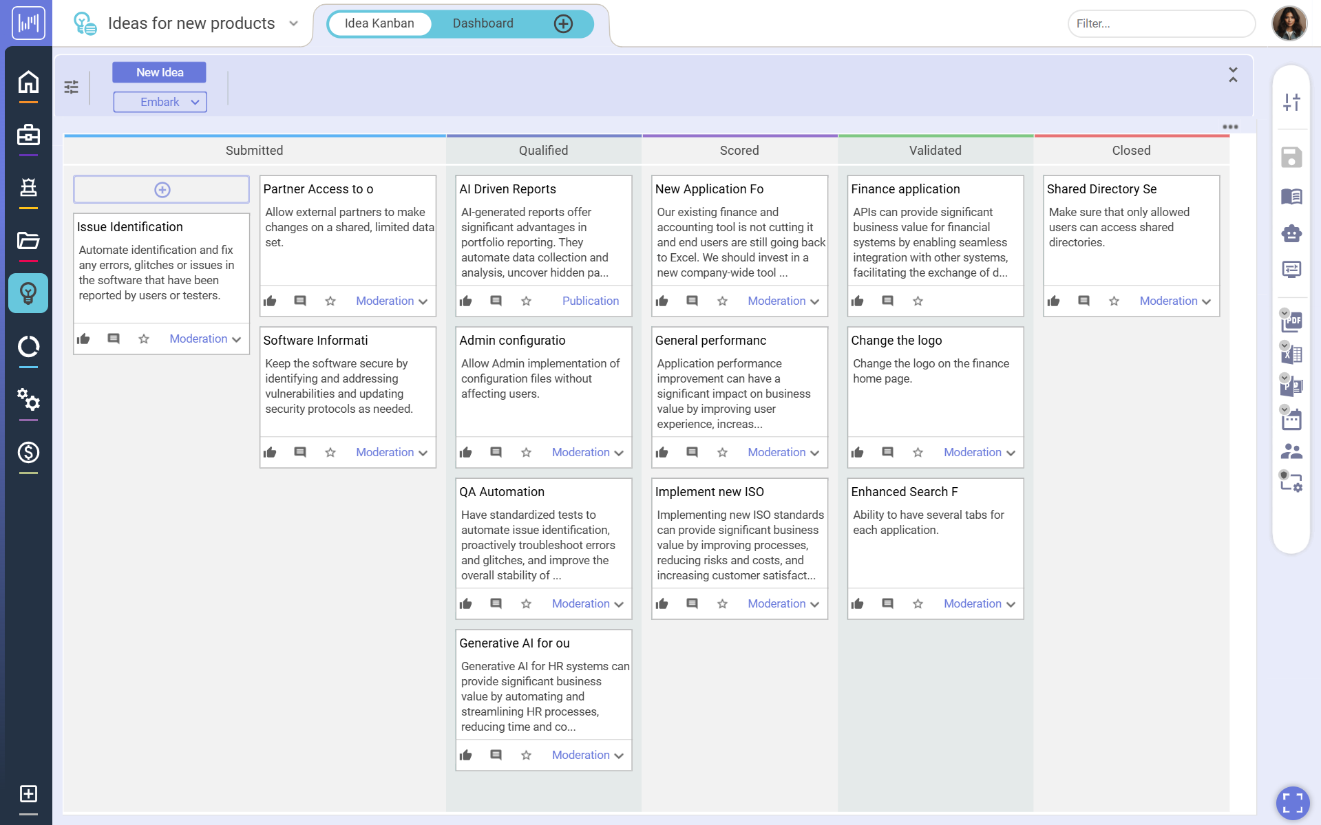 Idea Kanban